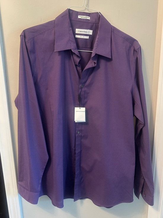 Calvin Klein Other - Calvin Klein Men's Purple Button-Front Dress Shirt